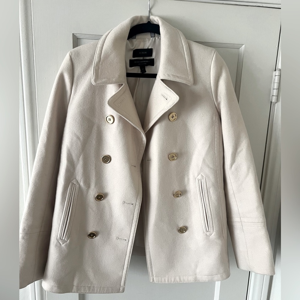 J. Crew Nello Gori Wool Cashmere Peacoat